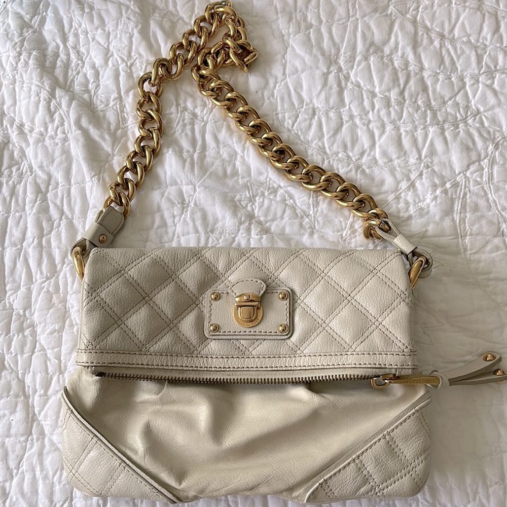 March jacobs collection white cream bag purse